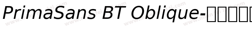 PrimaSans BT Oblique字体转换